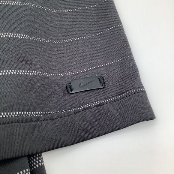 NIke Tiger Woods Mens Short Sleeve Dri Fit Golf Polo Black Size Large - Picture 5 of 7